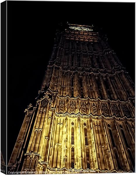 Big Ben HDR Canvas Print by Elizabeth Wilson-Stephen