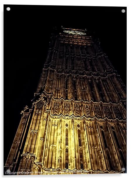 Big Ben HDR Acrylic by Elizabeth Wilson-Stephen