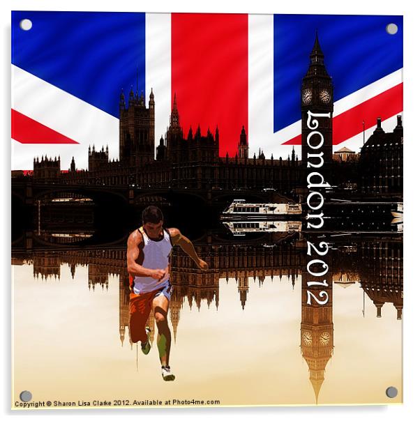 London Olympics 2012 Acrylic by Sharon Lisa Clarke