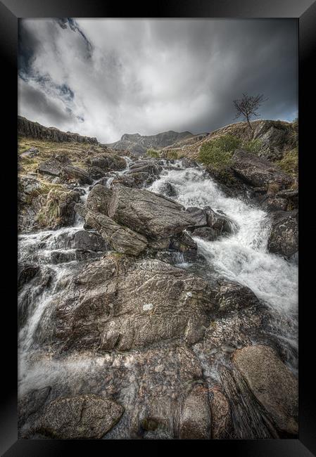 Rhaeadr Idwal Waterfall Framed Print by Natures' Canvas: Wall Art  & Prints by Andy Astbury