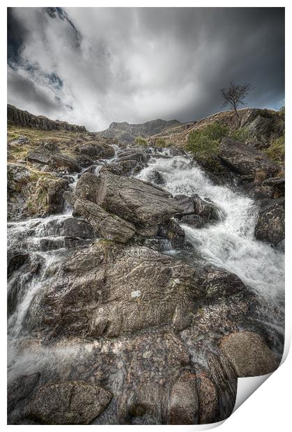 Rhaeadr Idwal Waterfall Print by Natures' Canvas: Wall Art  & Prints by Andy Astbury