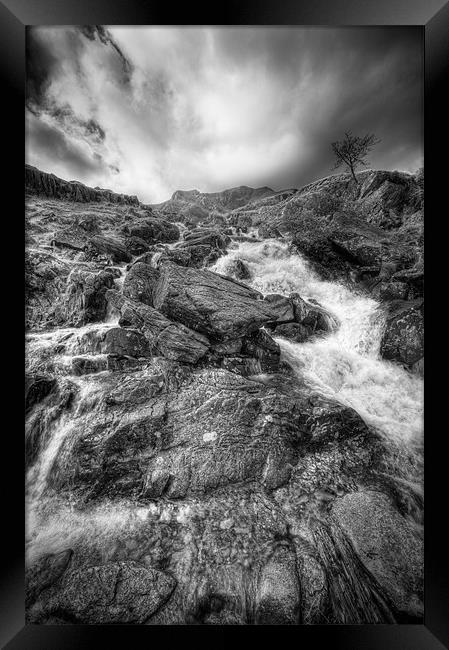 Rhaeadr Idwal Waterfall Framed Print by Natures' Canvas: Wall Art  & Prints by Andy Astbury