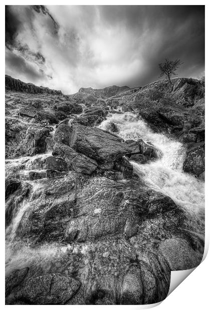 Rhaeadr Idwal Waterfall Print by Natures' Canvas: Wall Art  & Prints by Andy Astbury