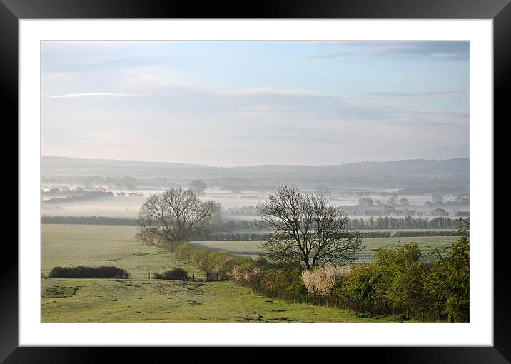The Vale in the Spring Dawn Framed Mounted Print by graham young