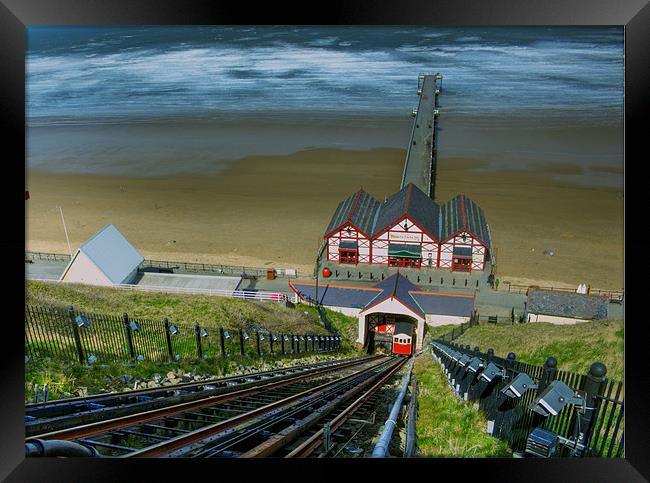 saltburn by the sea Framed Print by Jeff Brunton