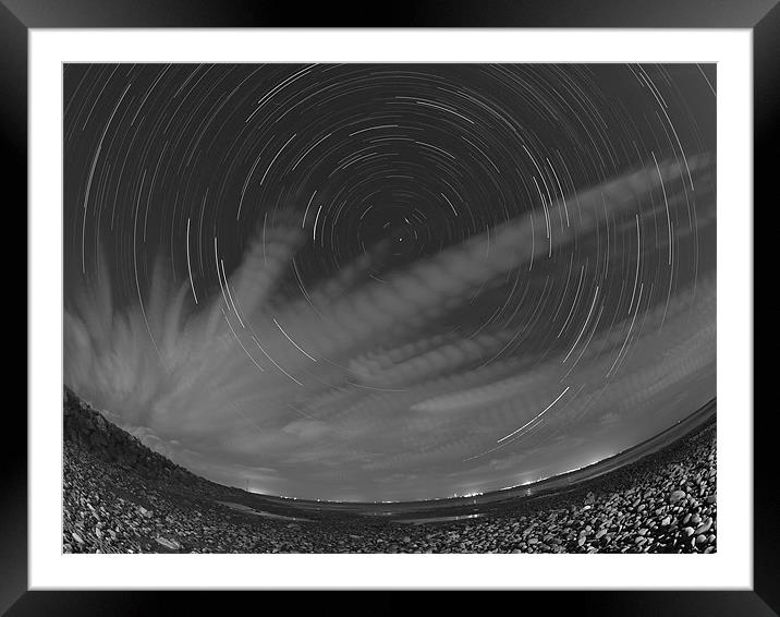 Perseid Trail Framed Mounted Print by mark humpage