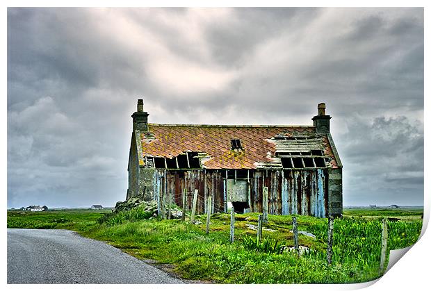 Ruined Hebridean Barn Print by Jacqi Elmslie
