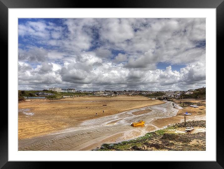 Looking down on Bude Framed Mounted Print by Mike Gorton