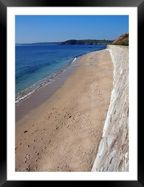 Castle Beach Framed Mounted Print by Ian Cocklin