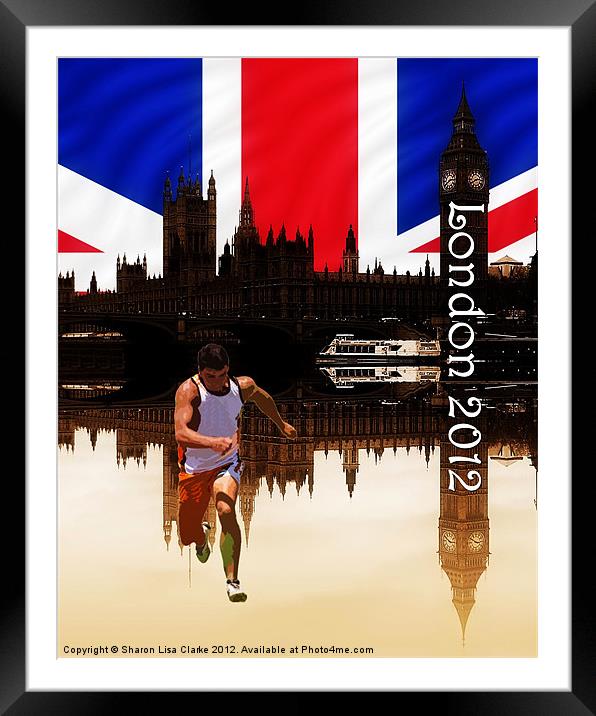London olympics (portrait) Framed Mounted Print by Sharon Lisa Clarke
