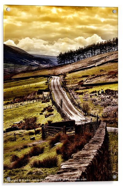 Road to the Hills Acrylic by K7 Photography