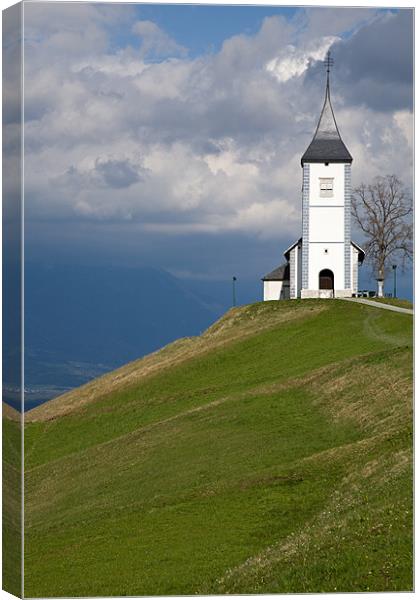 Jamnik church of Saints Primus and Felician Canvas Print by Ian Middleton
