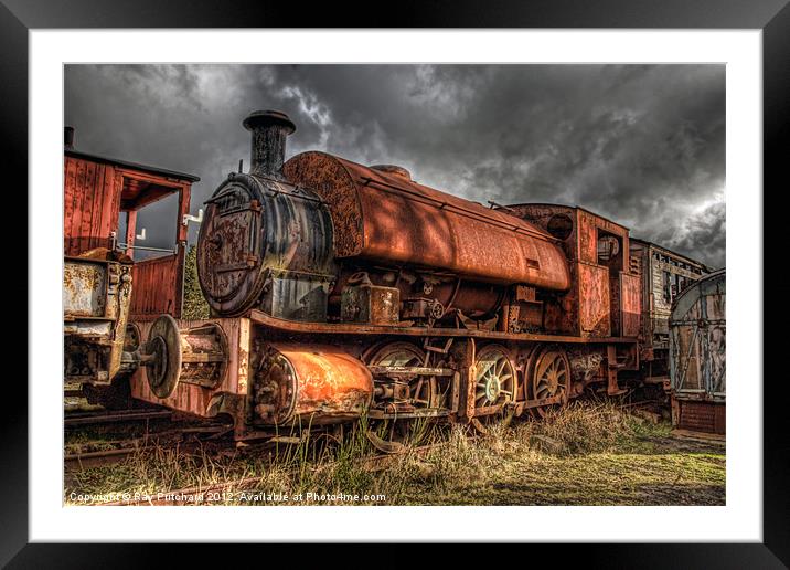 HDR Old Steam Train Framed Mounted Print by Ray Pritchard
