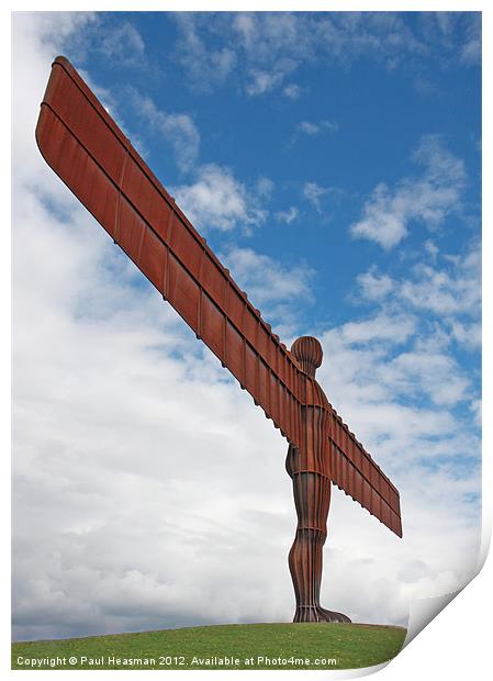 Angel of the North Gateshead Print by P H