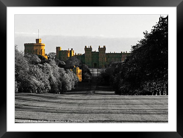 Windsor castle Framed Mounted Print by Doug McRae