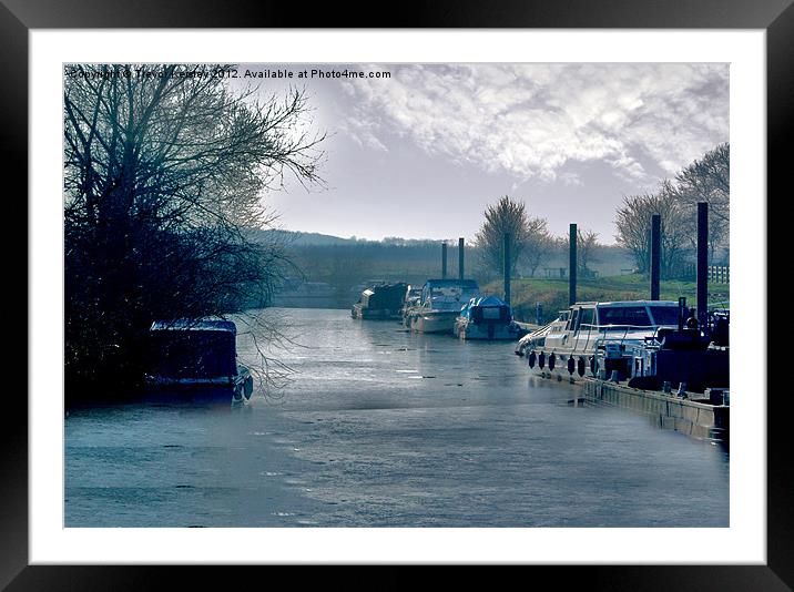 Linton Locks Framed Mounted Print by Trevor Kersley RIP