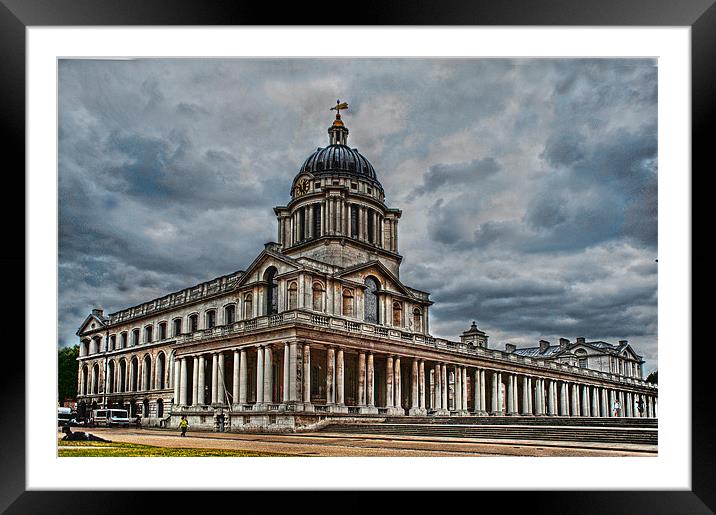 Greenwich Campus Framed Mounted Print by Peter Oak