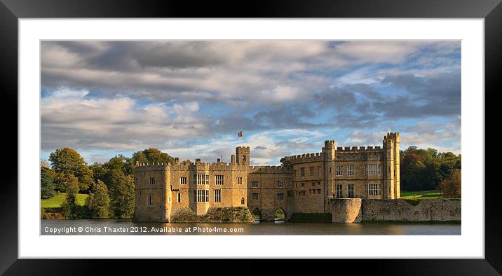 Leeds Castle Framed Mounted Print by Chris Thaxter