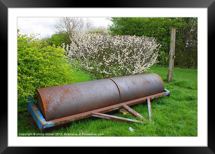 Rolling in The Blossom Framed Mounted Print by philip milner