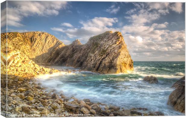 Stair Hole Bay Canvas Print by Chris Frost