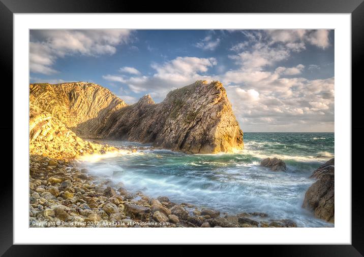 Stair Hole Bay Framed Mounted Print by Chris Frost