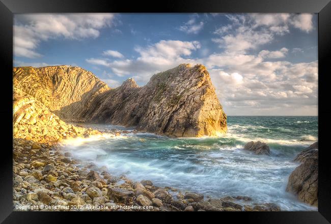 Stair Hole Bay Framed Print by Chris Frost