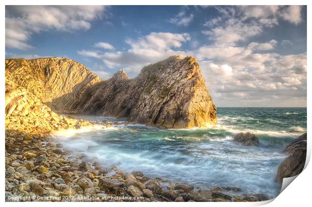 Stair Hole Bay Print by Chris Frost