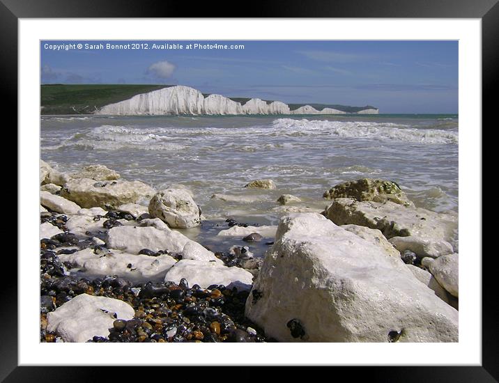 Seven Sisters Cliffs Framed Mounted Print by Sarah Bonnot