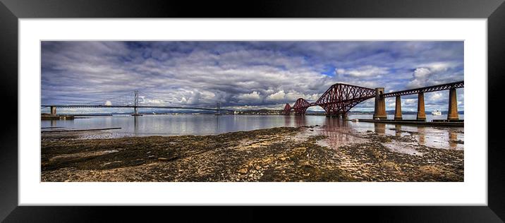 The Bridges Panorama Framed Mounted Print by Tom Gomez