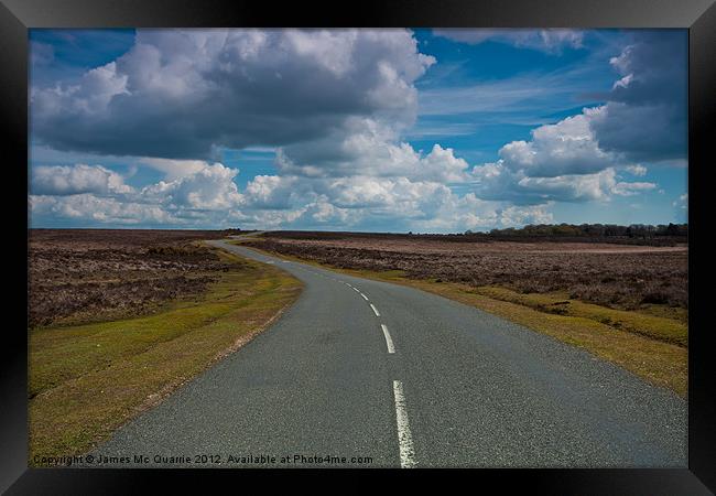 Long winding road Framed Print by James Mc Quarrie