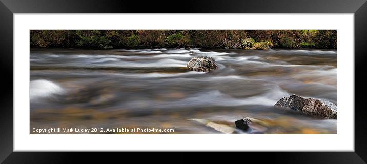Autumm Flow Framed Mounted Print by Mark Lucey