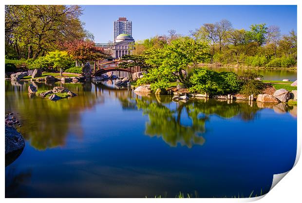 osaka japanese garden Print by Jonah Anderson Photography