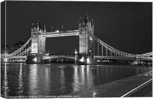 Tower Bridge London Canvas Print by Alice Gosling