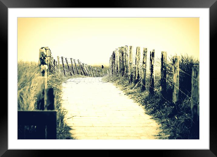 Path to nowhere Framed Mounted Print by neil hiley