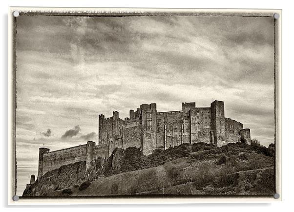 Bamburgh Castle Acrylic by Trevor Kersley RIP