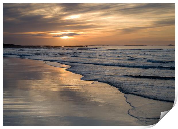 Bamburgh Beach Print by Brett Trafford