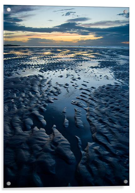 Bamburgh Beach 2 Acrylic by Brett Trafford