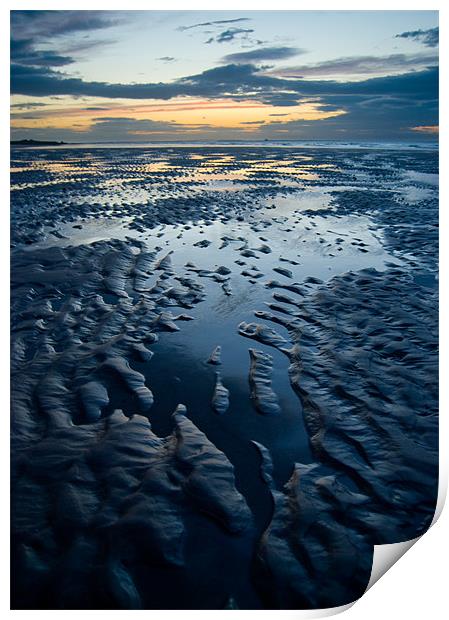 Bamburgh Beach 2 Print by Brett Trafford