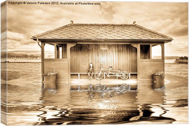 Shelter In The Floods Canvas Print by Valerie Paterson
