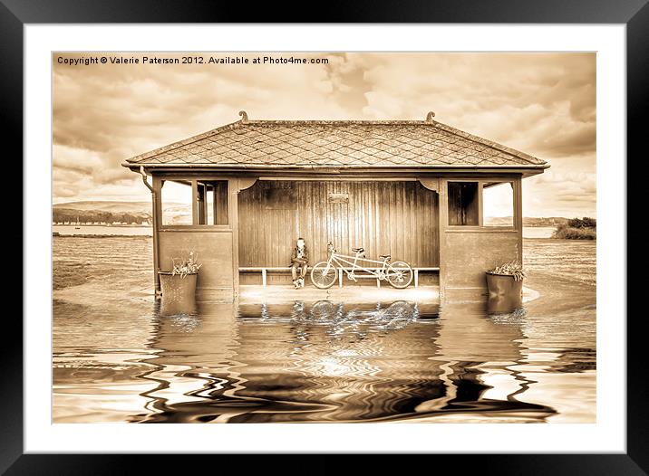 Shelter In The Floods Framed Mounted Print by Valerie Paterson