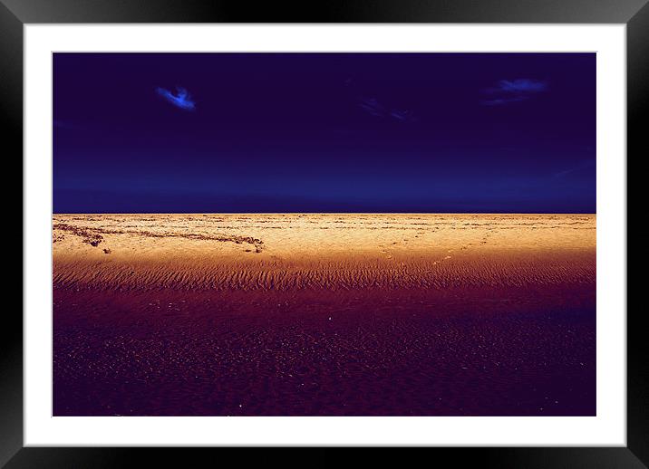 the sky, the sand and the sea Framed Mounted Print by Marc Melander