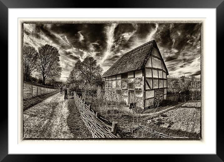 poplar cottage Framed Mounted Print by kim Reeves