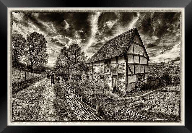 poplar cottage Framed Print by kim Reeves