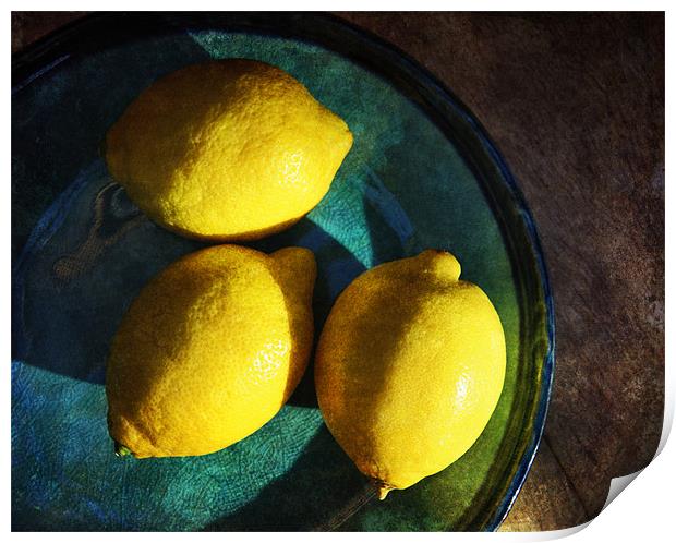 Lemons Print by James Rowland