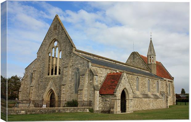 The Garrison Church Portsmouth Canvas Print by Marilyn PARKER