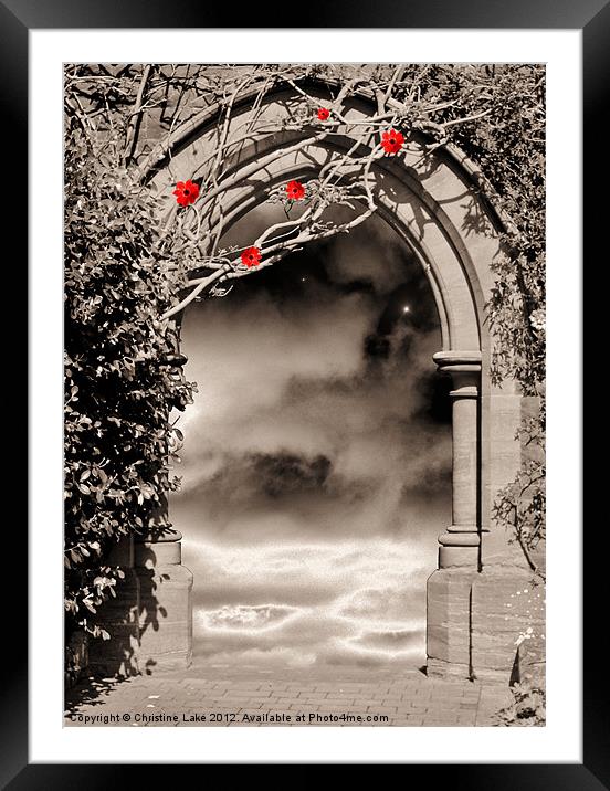 Secret Archway Framed Mounted Print by Christine Lake