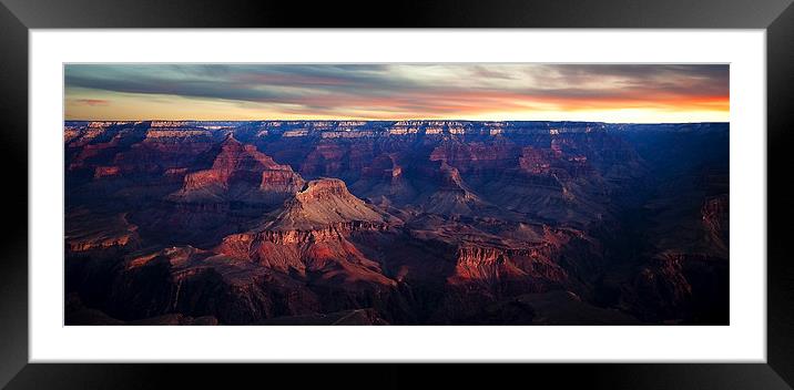 Canyon Sunrise Framed Mounted Print by Dave Wragg