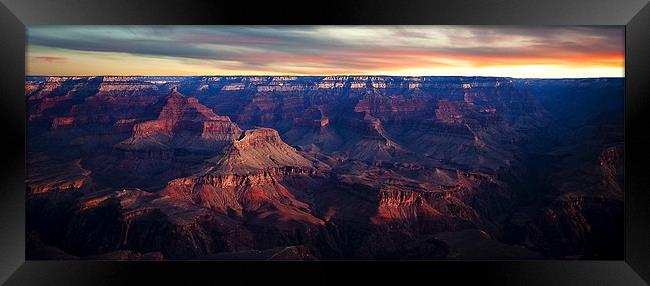 Canyon Sunrise Framed Print by Dave Wragg
