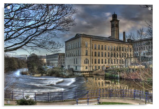 Salts Mill Acrylic by Andrew Holland