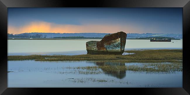 Evening Wreck Framed Print by James Rowland